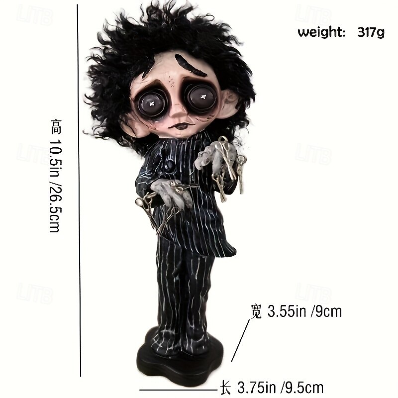 Creative Skull Figurines Festival Skull Funny Dress Up Decor Halloween Scene Layout rResin Crafts3