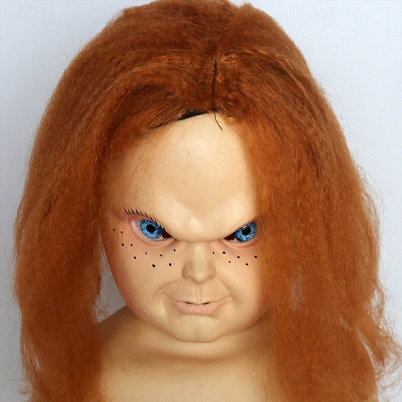 Chucky Scary Doll Halloween Mask Realistic Mask Chucky Horror Scary Full Head Adults' Men's Women's Halloween Carnival Performance Party Easy Halloween Costumes Dress Up4