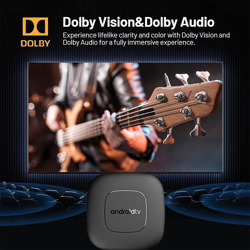 Smart TV Box Streaming Media Player Global Version Mortal T1 Bluetooth Google Assistant Android13 AllwinnerH313 2.4G&5G Wifi 4K2
