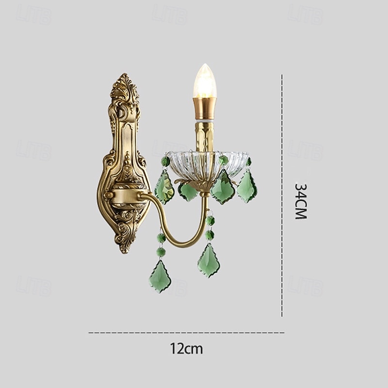 Wall Sconces Gold 1 Light Wall Sconce, Modern Wall Light Fixtures, Farmhouse Wall Sconces with Clear Glass Shade, Wall Lights for Living Room, Bedroom, Stair, Bathroom, Hallway 110-240V2