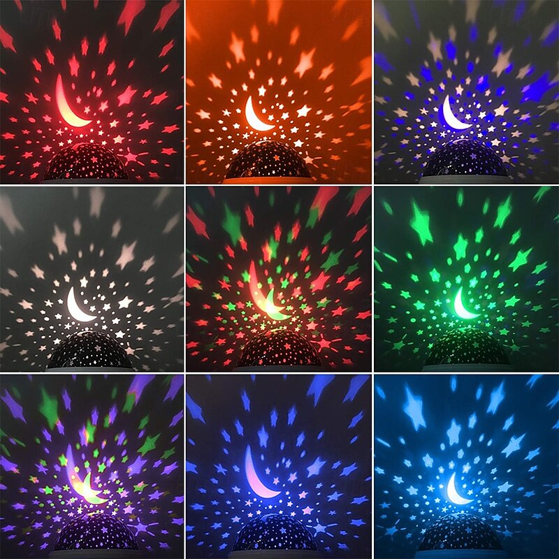 Night Light for Kids Nebula Star Projector Kids Night Light 360 Degree Rotation 12 Light Color Changing with USB Cable Romantic Gifts for Men Women Children3
