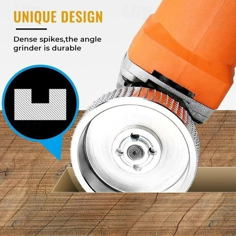Wood Angle Grinding Wheel Carbide Shaping Disc for Angle Grinder Wood Carving Sanding Polishing Root Carve Tea Tray Slot Grinding Tool2