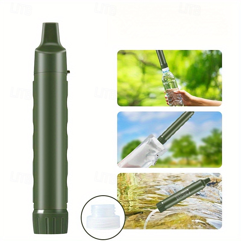 Portable Outdoor Water Purification Straw - Bottle-Compatible, Ideal For Camping, Hiking, And Emergency Survival3