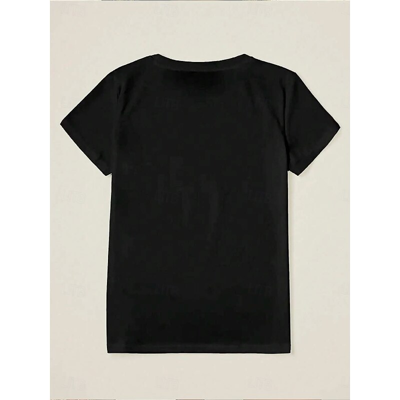 Halloween Women's T shirt Ghost Graphic Skull Vintage Stylish Classic Short Sleeve Crew Neck Round Neck Regular Tops Daily Weekend Print Black Summer Spring Fall2