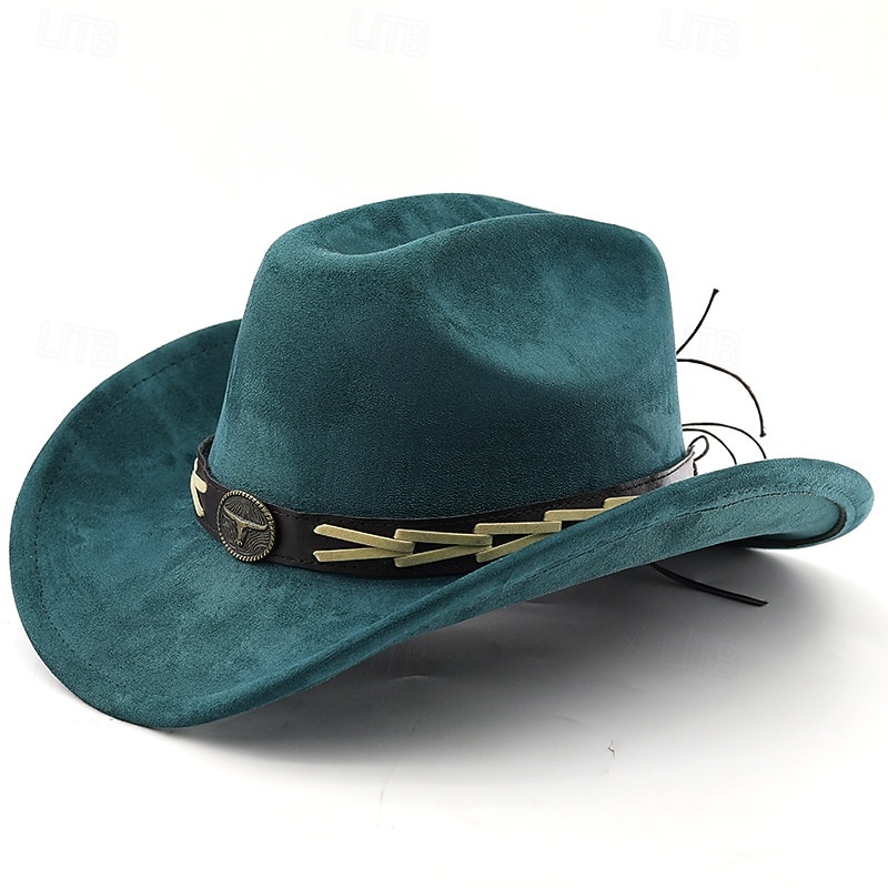 Men's Sun Hat Party Hat Wild Brim Hat Black Blue Polyester Vintage Fashion Casual Street Daily Solid Color Sunscreen Breathable