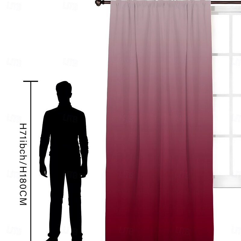 Curtain Drapes 2025 New 3D Printed Blackout Curtains  Full Light Blocking with Coated Backing Modern Window Drapes for Bedroom or Living Room4