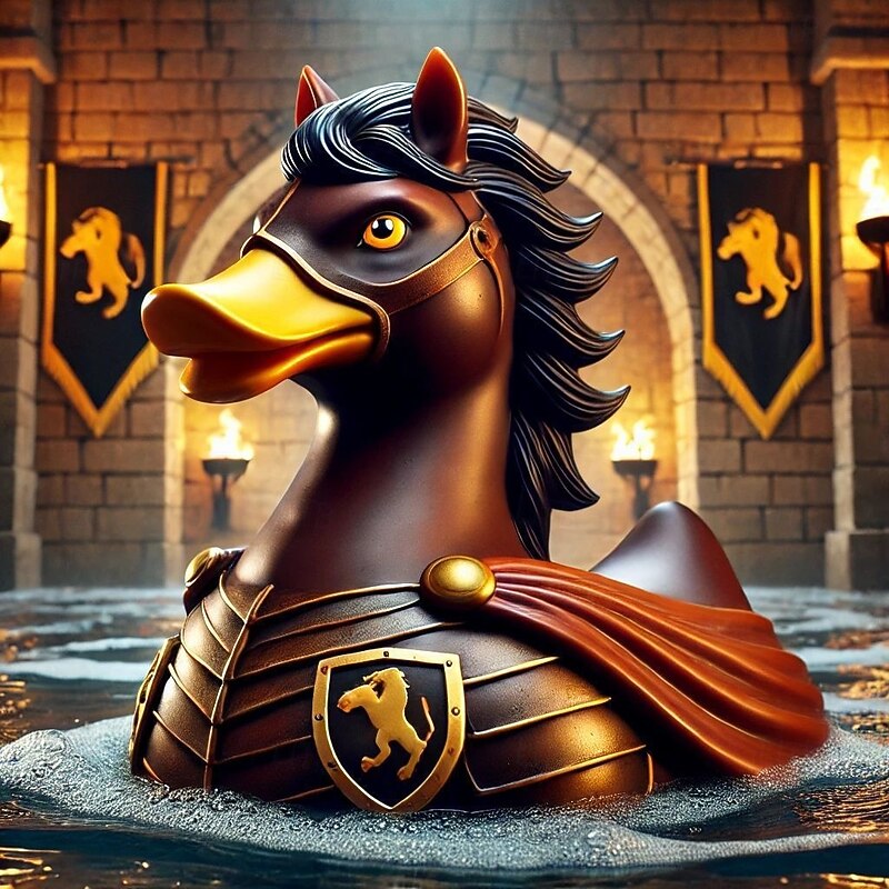 Hero Animal Duck Resin Figurine, Cute Superhero Duck Statue for Home or Office Decor, Creative Mini Resin Ornament for Desk, Bookshelf or Table Display3