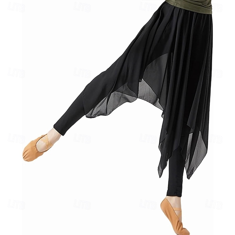 Women's Latin Dance Pants Modern Dance Pants Chiffon Training Clothes