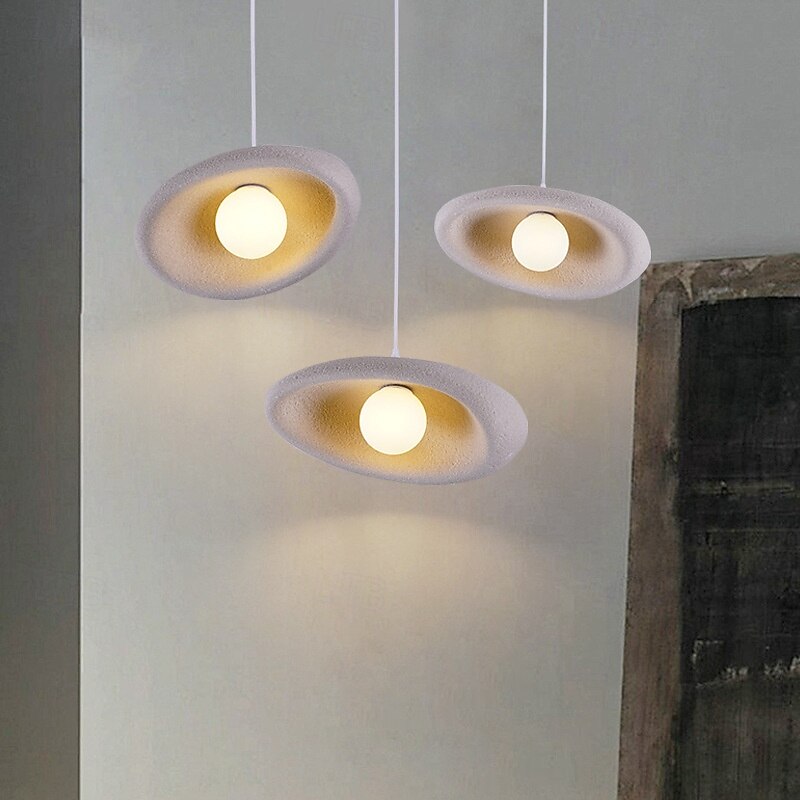 Polystyrene Plastic Pendant Light, Modern 1 Light LED, 15.5cm Height, Warm White/White Light, G9, Adjustable Chain