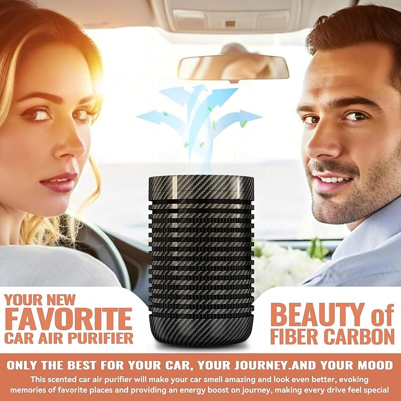 Car Air Purifier, Air Purifier for Car with True HEPA Filter Clean Air, Eliminate Dust,Odor,Portable Car Accessories Built-in Air Freshener and Perfume Diffuser for Traveling, Home, Office Use4