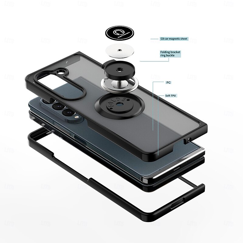 Phone Case For Samsung Galaxy Z Fold 7 Z Fold 6 Z Fold 5 Z Fold 4 Z Fold 3 Back Cover Shockproof Retro2