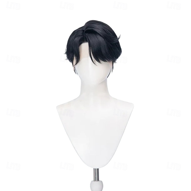 Movie Anime Korean Idol Inspired Pop Star Cosplay Wig Short Black Hair3