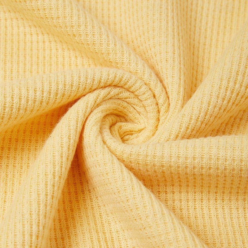 Men's Waffle Polo Shirts Golf Shirt Street Casual Lapel Long Sleeve Basic Modern Plain Textured Buttons Spring Fall All Seasons Regular Fit White Black Yellow Grey Waffle Polo Shirts4