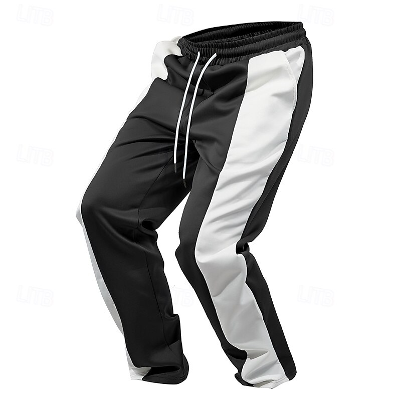 Men's Sweatpants Joggers Trousers Casual Pants Running Pants Elastic Waist Drawstring Straight Leg Plain Comfort Full Length Outdoor Casual Daily Fashion Classic Style Black Blue2