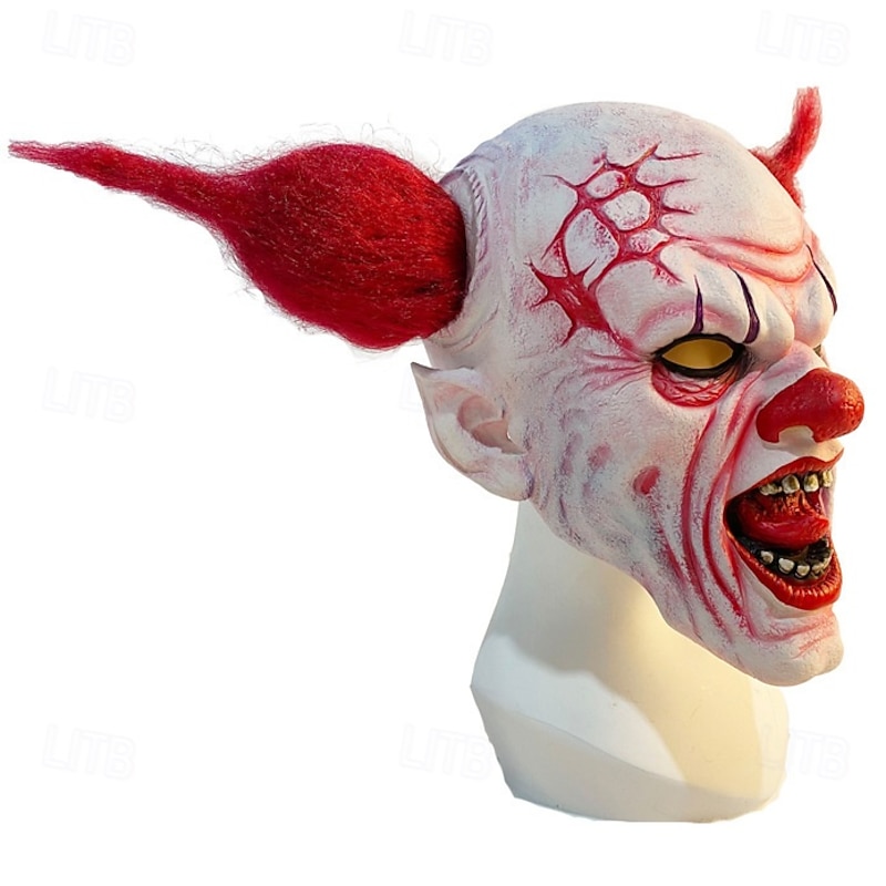 Joker Clown Halloween Mask Creepy Clowns Scary Full Head Adults' Men's Women's Halloween Carnival Performance Party Easy Halloween Costumes Dress Up3