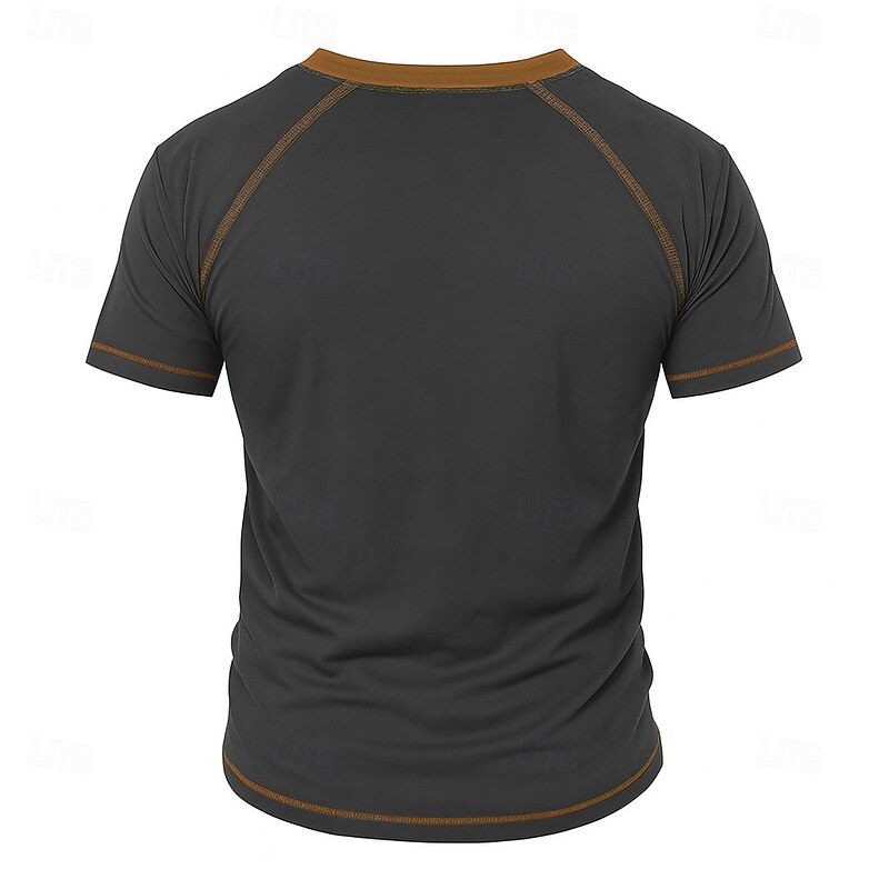 Men's Ship Boat Raglan T Shirt Short Sleeve T shirt 3D Print Crew Neck Shirt Retro Vintage Vintage Retro Street Casual Daily Brown Green All Seasons Clothing Apparel S M L XL XXL XXXL2