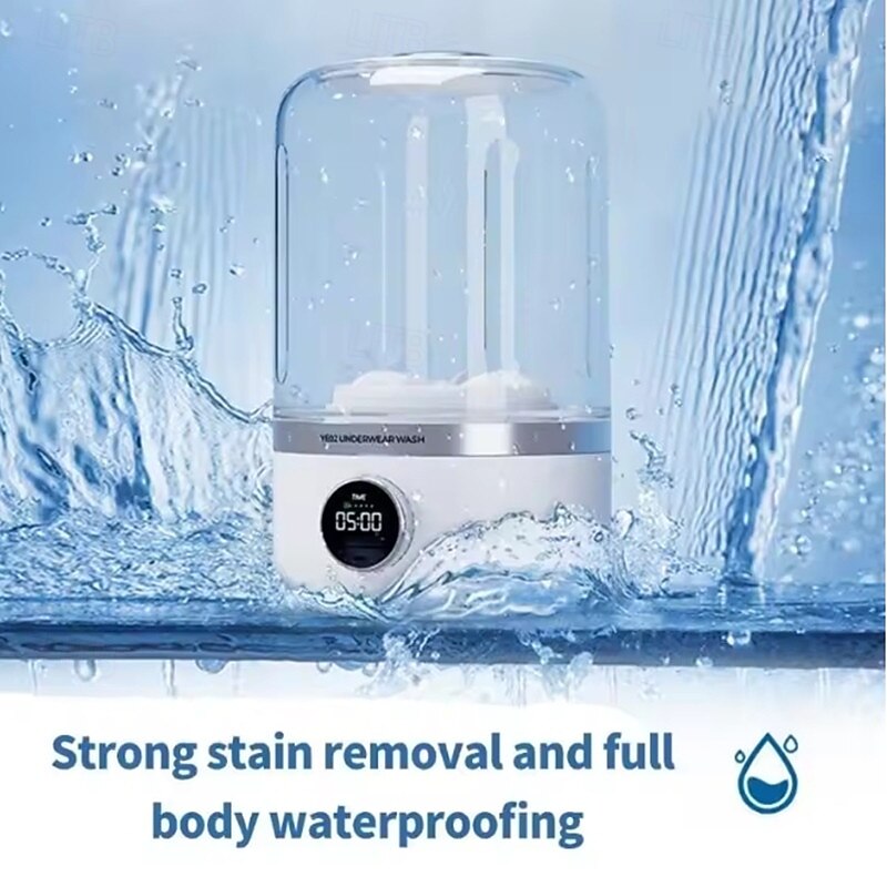 Mini Clothes Washer Portable Dehydratable Laundry Washer Travel Cordless Underwear Washing Machine Outdoor Cleaning Bucket2