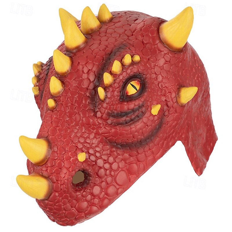 Halloween Dinosaur Mask for Adults, Realistic Scary Costumes Latex Face Mask, Full Head Prehistoric Reptile Mask for Cosplay, Parties, and Dinosaur-Themed Events3