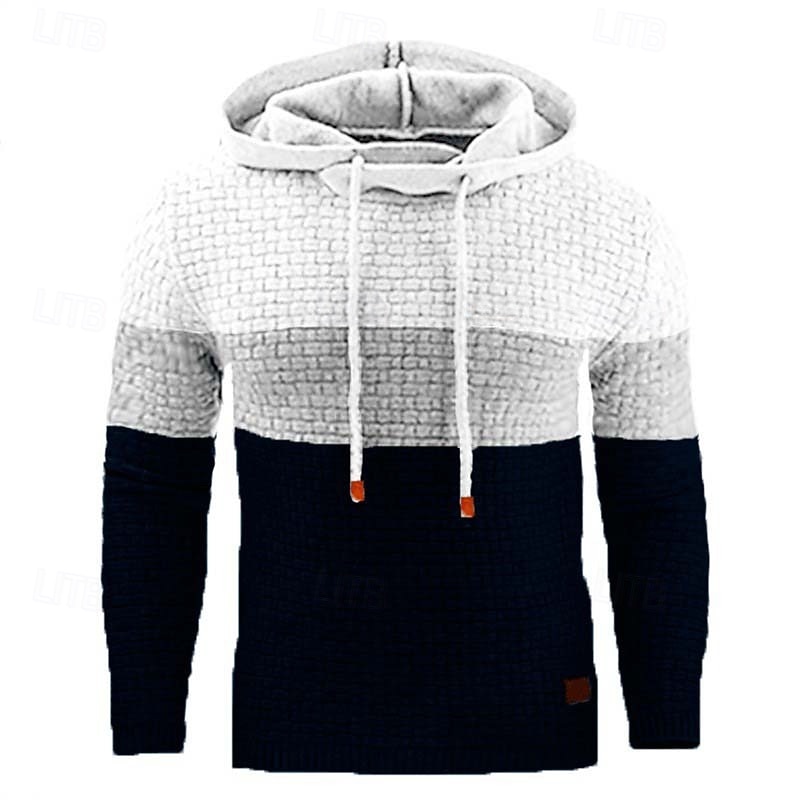 Men's Hoodie White Yellow Army Green Red Navy Blue Hooded Plain Color Block Sports & Outdoor Casual Daily Streetwear Cool Designer Spring &  Fall Clothing Apparel Hoodies Sweatshirts - Main Image