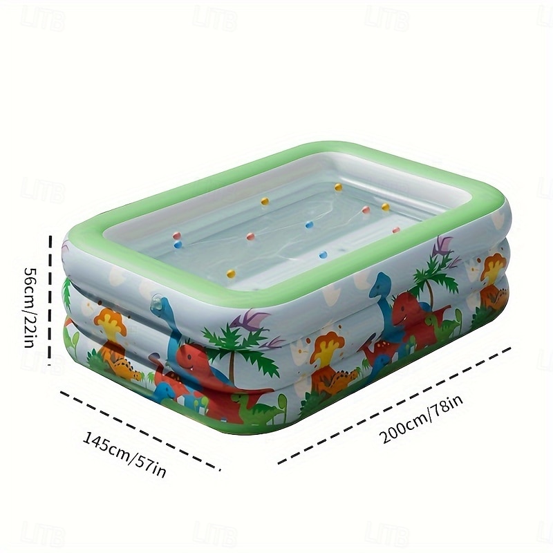 Large Inflatable Pool for Garden Durable Material Foldable Outdoor Hot Tub with Ocean Balls for Home Use Easy Set Up3