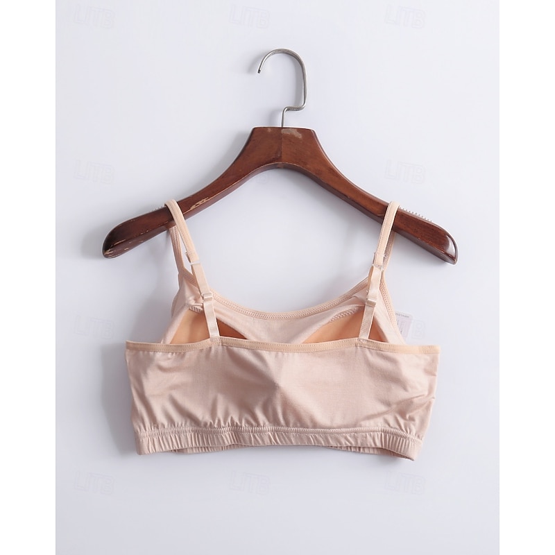 Women's Gartered Lingerie BacklessNightwearCotton Date Weekend Solid Colored Sweet Black White Beige Gray Summer3