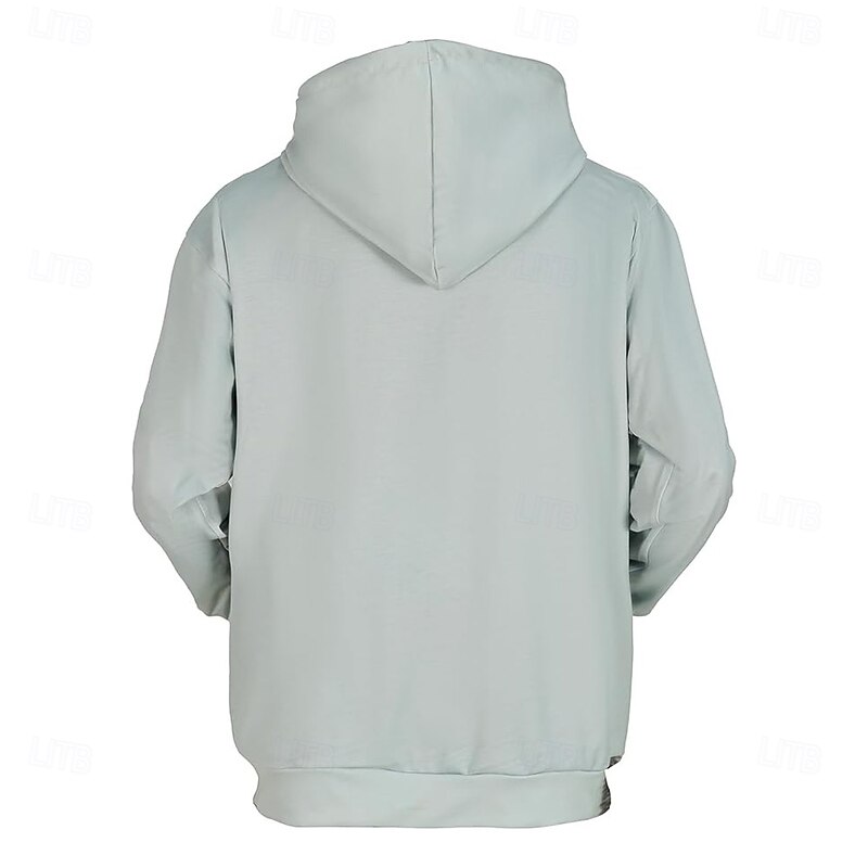 Men's Animal Dog Hoodies Sweatshirt Cool Party Long Sleeve Crew Neck Club Streetwear White Green Drawstring Graphic Fall Winter Designer2