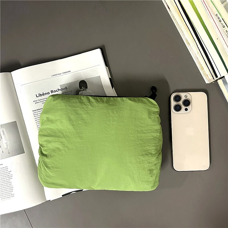 Lightweight Green Outdoor Backpack – Water-Resistant Nylon Daypack with Mesh Pockets for Hiking, Camping & Travel4