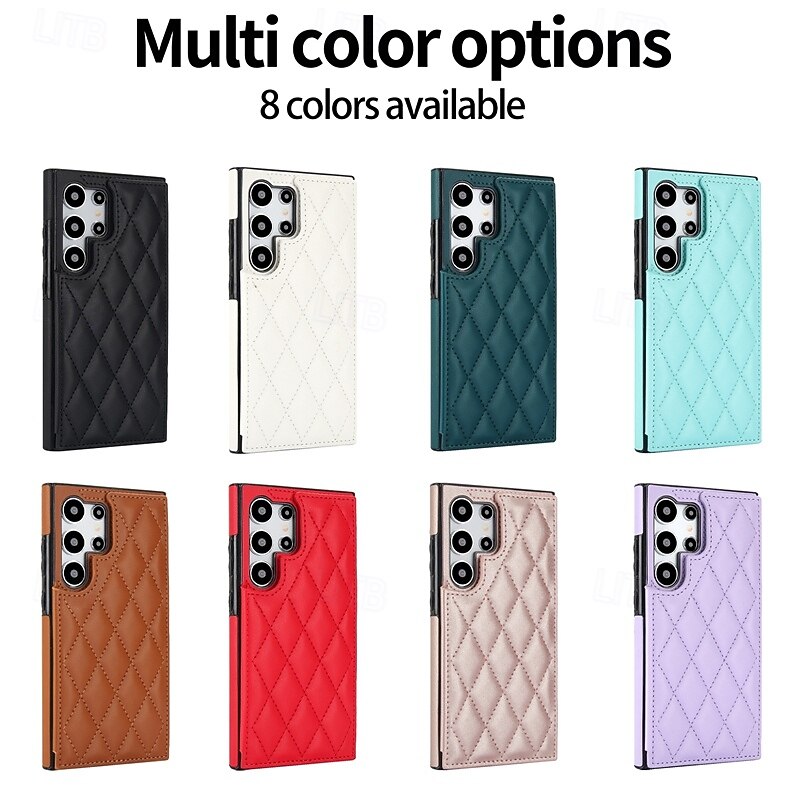 Phone Case For Samsung Galaxy S25 S25 Edge S24 S24 FE S23 Ultra Plus S22 Plus  Ultra A16 A55 5G A35 5G A15 Wallet Case Kickstand Card Slot Shockproof Retro TPU PU Leather2