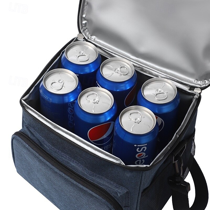 Lunch Bag for Women and Men for Back to School Office Picnic Hiking Beach Large Capacity Oxford Cloth Outdoor Insulated Cooler Bag Crossbody Lunch Tote Fresh Keeping Picnic Carrier2