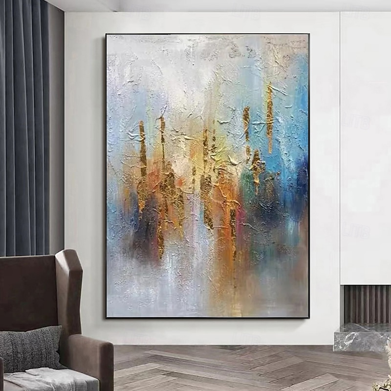 Handmade Oil Painting Canvas Wall Art Decoration Simple Abstract for Home Decor Stretched Frame Hanging Painting/Rolled Frameless Unstretched Painting