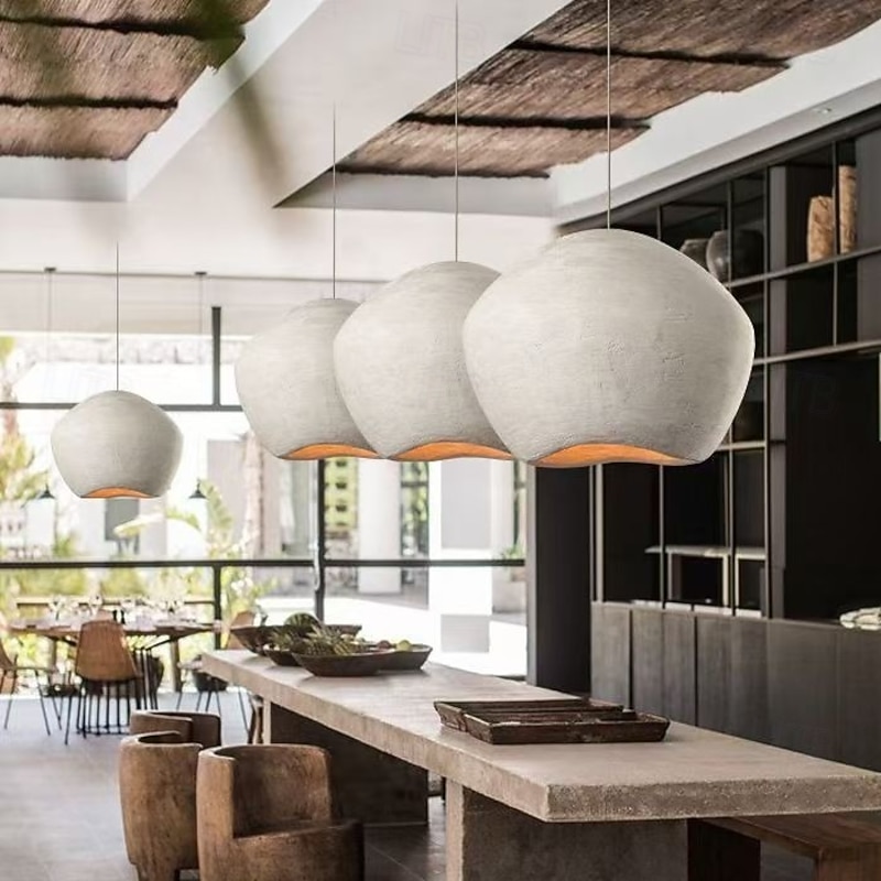 40 cm Pendant Lantern Design Geometric Shapes Pendant Light Polystyrene Artistic Style Formal Style Vintage Style Vintage Nature Inspired 110-120V 220-240V2