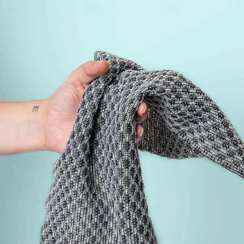 Exfoliating Shower Towel Double Sided Bath Scrubber Long Back Scrubbing Cloth for Powerful Deep Cleaning Removes Dead Skin Ideal for Home Bathing and Shower Use