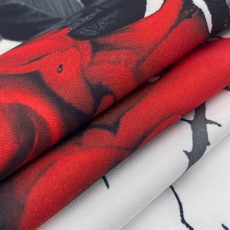 Men's Floral Print Halloween Costumes Day of the Dead Shirt Button Up Shirt Long Sleeve Dark Gothic Style Holiday Streetwear Summer Spring Turndown 3D Print Collared Shirts White3