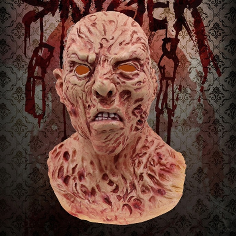 Freddy Krueger Halloween Mask A Nightmare on Elm Street Horror Scary Costume Full Head Adults' Men's Halloween Carnival Performance Party Easy Halloween Costumes Dress Up4