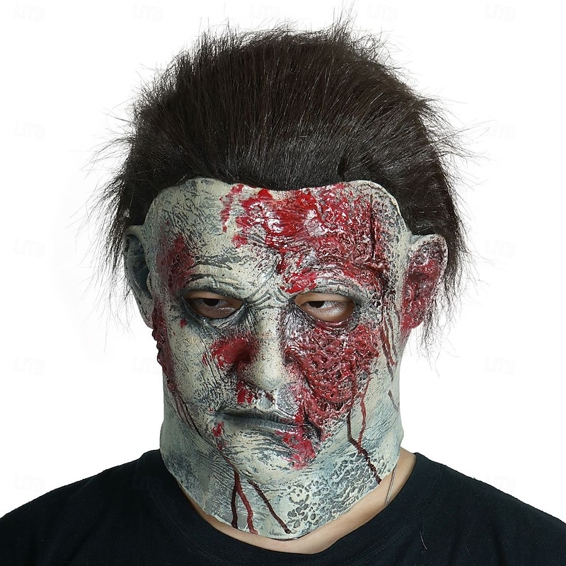 Michael Myers Halloween Mask Realistic Mask Halloween Horror Scary Full Face Adults' Men's Halloween Carnival Performance Party Easy Halloween Costumes Dress Up
