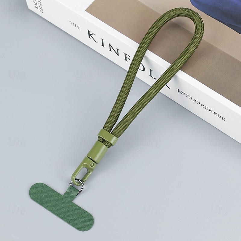 New mobile phone hanging rope with adjustable wrist strap short design minimalist 360 degree rotatable clip on anti loss strap bracelet strap4