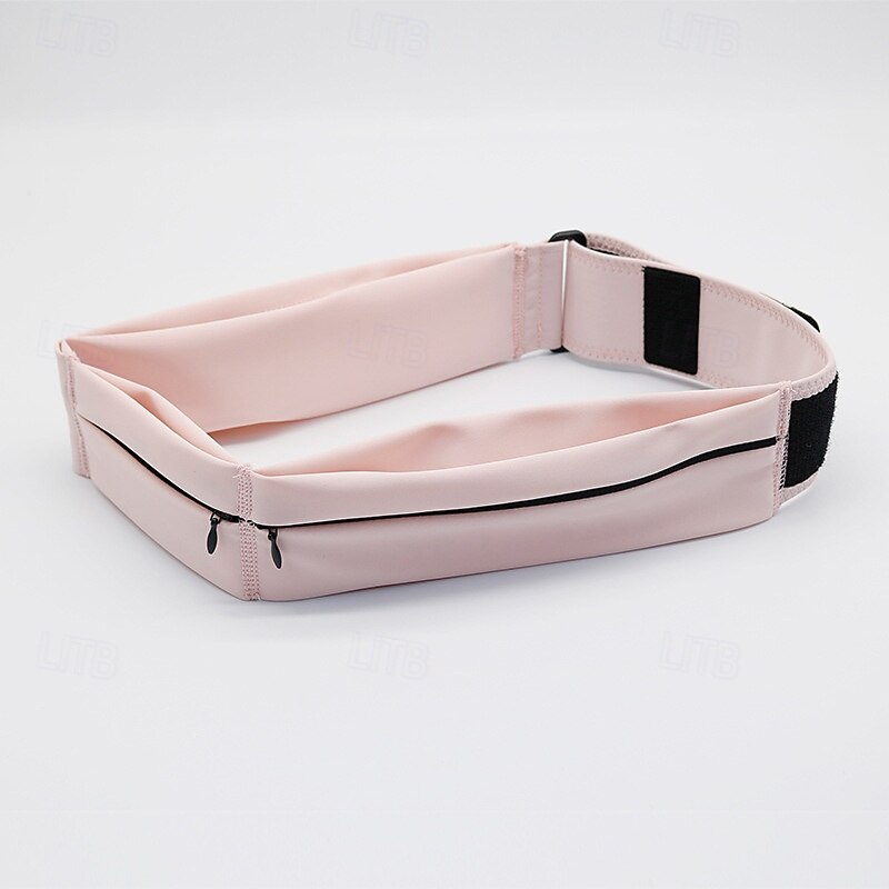 Running Belt Fanny Pack Phone Holder Belt Sport Waist Pack for Marathon Jogging Running Sports Bag Lightweight Multifunctional Pockets Invisible Zipper Lycar Men's Women's Running Bag3