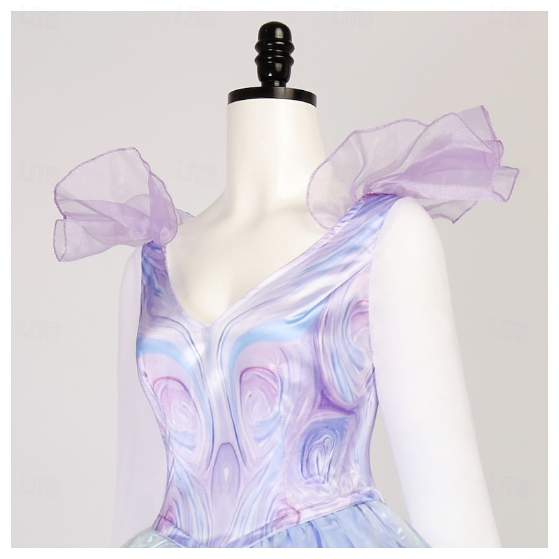 Witch Glinda Dress Prom Dress Adventure Movie Movie Cosplay for Women's Adults' Halloween Carnival World Book Day Performance Educational Dress Up School Event Dress Up3