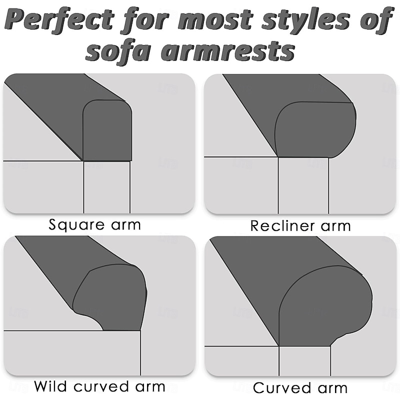 2 Pack Armchair Saver Protective Covers Armrest Cover Stretch Sofa Protective Covers For Armrests3