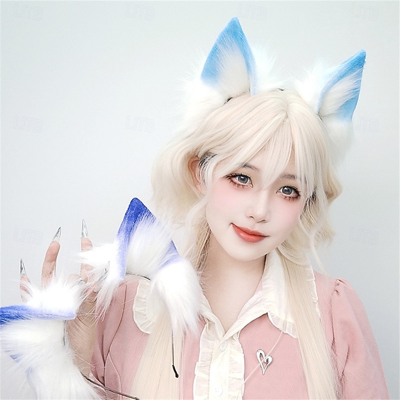 Realistic Wolf Ears Headband – Handmade Lolita Fox and Wolf Ears for Cosplay, KC Style, Party, Convention, and Role Play Accessories4