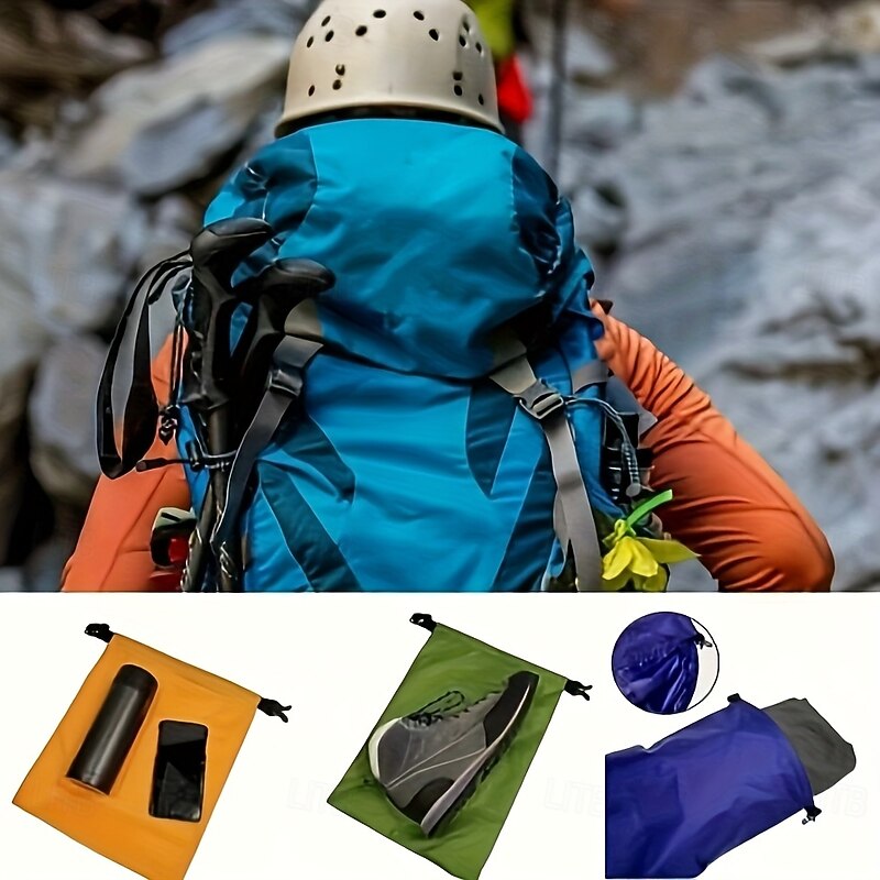 6pcs storage bags High-Quality Lockable bag suitable for outdoor camping hiking ultra light equipment travel essentials gym and travel - durable and sealed storage bag Mixed Colors4