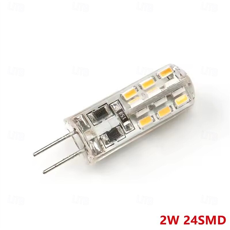 10Pcs Dimmable G4 Led Bulb 2W 3W DC12V 3014SMD Silicone Lamp Warm white/White l 360 Degree Angle LED Light3