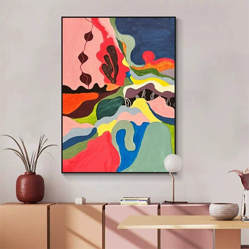Handmade Oil Painting Large Size Canvas Wall Decoration Abstract Graffiti Color Block Picture Art for Home Decor Rolled Frameless Unstretched Painting3