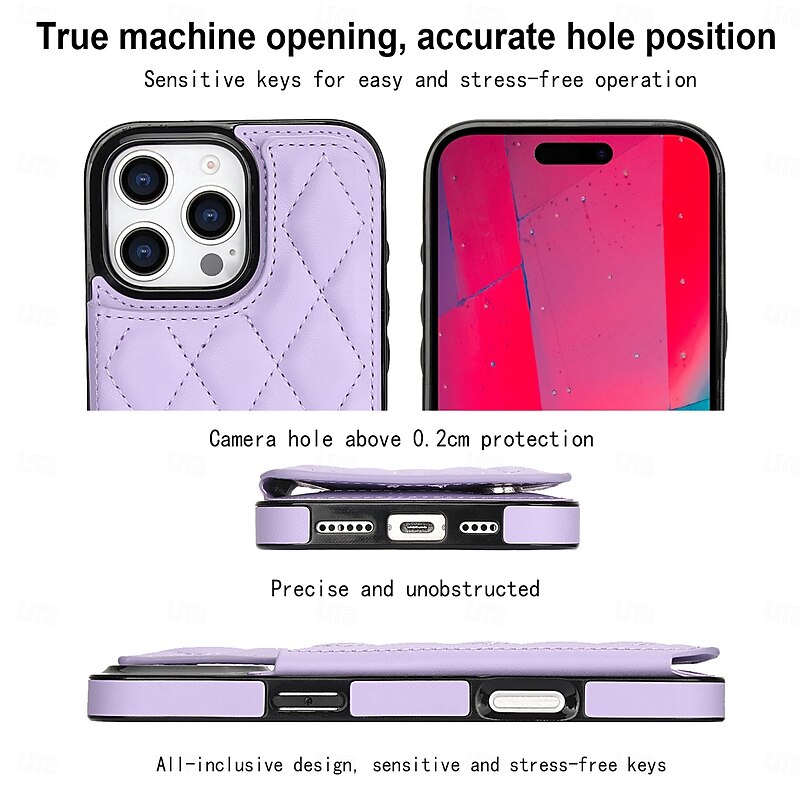 Phone Case For iPhone 17 Pro Max 17 Air 16 15 14 Pro Max Plus 16e 13 Mini Wallet Case Kickstand Card Slot Shockproof Retro TPU PU Leather4