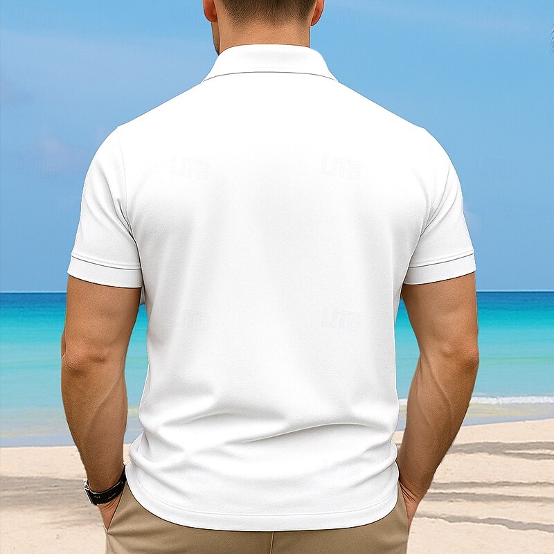 Men's Cartoon Funny Smile Face Polo Short Sleeve Polo Shirts Collared Shirts Casual Athleisure Daily Wear 3D Print Buttons Summer Yellow Red Blue4