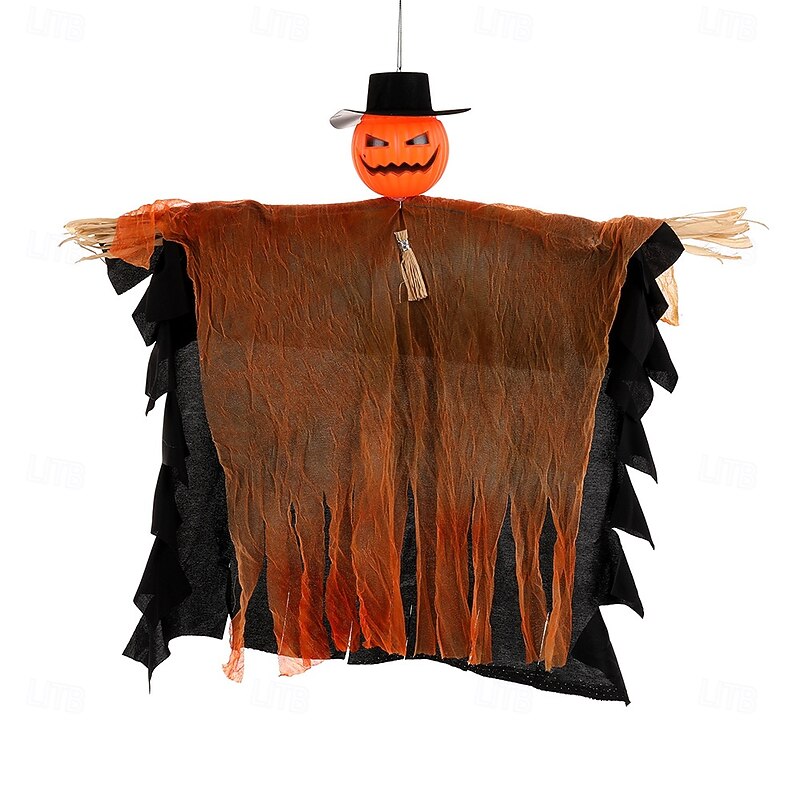 2 Pack Halloween Hanging Pumpkin Ghosts Decorations, Grim Reapers for Halloween Outdoor Decorations, Halloween Pumpkin Flying Ghosts, Haunted House Props, Party Decor3