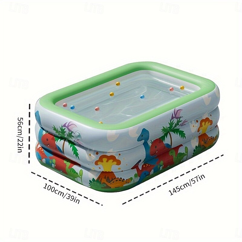 Large Inflatable Pool for Garden Durable Material Foldable Outdoor Hot Tub with Ocean Balls for Home Use Easy Set Up4