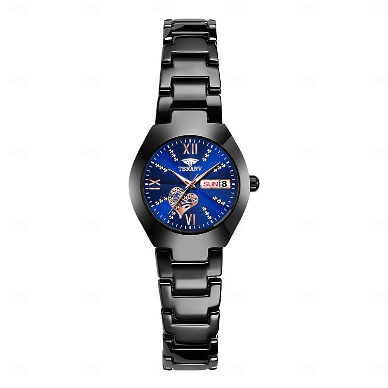 1pcs New Fashionable And Trendy Calendar Date Display Ladies' Quartz Watch Ipx7 Water Resistance Luminous Alloy Strap Simple Yet Luxurious Casual Life Travel Sports Ladies' Business Wristwatch3