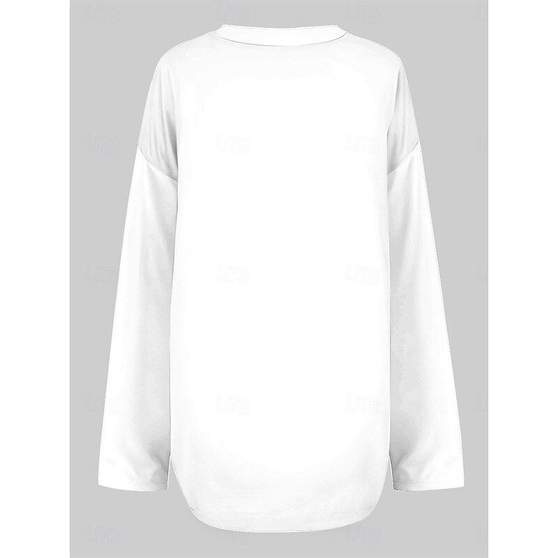 Women's Blouse Tunic V Neck Long Sleeve Boho Casual Tops Graphic Butterfly Elegant Stylish Regular Tops Daily Print Red Purple Green Rainbow2