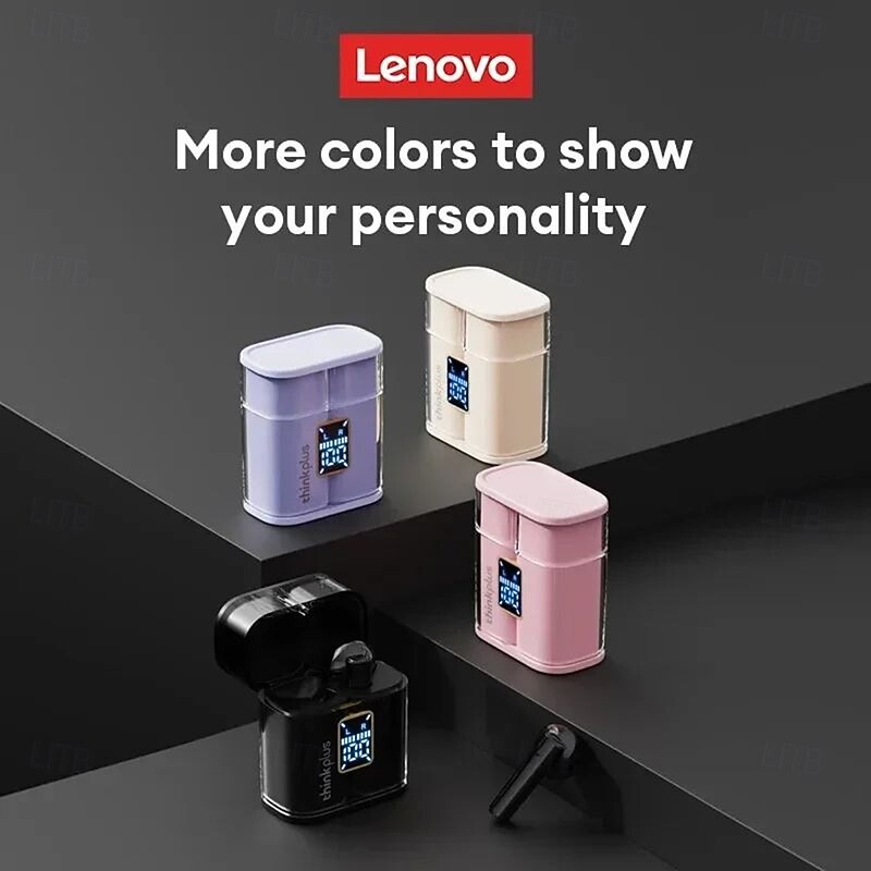 Lenovo XT56 Bluetooth Earbuds with LED Power Display & Call Noise Cancellation Hi-Fi Stereo Wireless Earphones with iOS/Android4